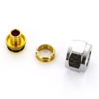 Соединитель обжим-В 16(2.0) х 3/4"ЕК, для PEX труб, хромированный