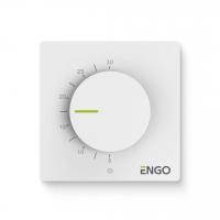 Термостат ENGO Simple комнатный механический, накладной, белый