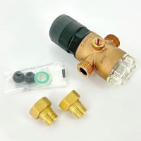 Редуктор давления 1/2" 1.5-7 бар PN16 D1 Red бронза, для х/в, пластик. колба, с разъем. соед