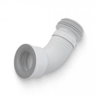 Труба фановая L240-600 мм гофр. DN80/110 x 100/120 мм, для выпуска унитаза