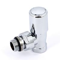 Вентиль ручной угловой НВ 1/2" хромированный, New-Smart