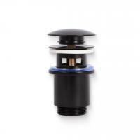 Донный клапан Arrowhead 1-1/4" 80мм с переливом, черный