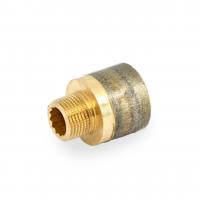 Переходник круглый НВ 3/8" x 1/2" бронза