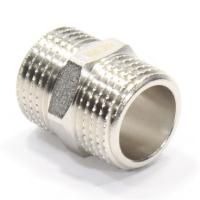 Ниппель 1/2"-1/2", WAAG, резьба-резьба, нар., латунь (никель)