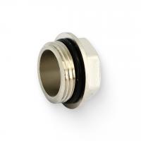 Заглушка Н 3/4" со шляпкой с O-RING, никелированная