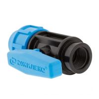 Кран шаровой компрессионный 20 х 1/2"М для труб ПНД