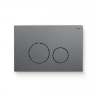 Кнопка смыва РЕХАУ NOVA ORB STEEL нержавеющая сталь, брашированный графитовый, матовый