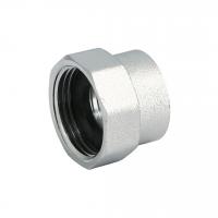 Переходник В 3/4" х 1/2" с плоской прокладкой, хромированный