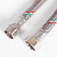Гибкая подводка НВ 1/2", 80 см, DN 8, оплётка из нерж. стали