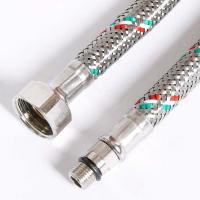 Гибкая подводка для смесителя М10х1 - 1/2", 100 см, DN 8, оплётка из нерж. стали