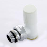 Вентиль ручной угловой НН 1/2" х М24 х 19 цвет белый, Compact