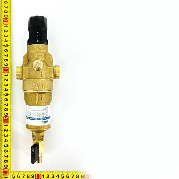 Фильтр промывной Protector mini HWS 1/2" 100 мкм, латунная колба