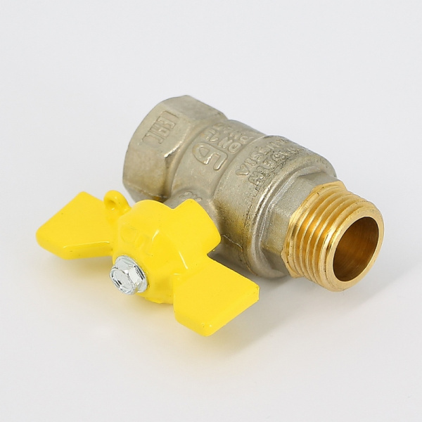 Кран НВ 1/2" газовый Pride, стандартный проход, бабочка