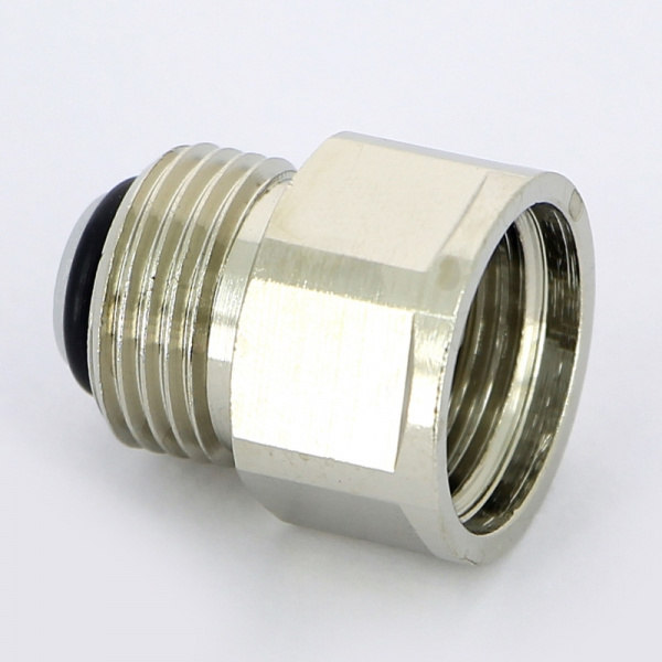 Клапан отсечной для воздухоотводчика 3/8" x 3/8" никелир.