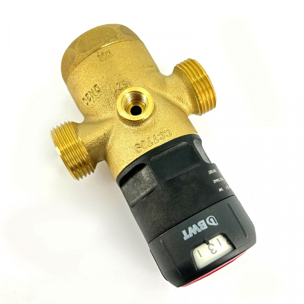 Редуктор давления 3/4" 1.5-7 бар PN25 D1 Eco латунь, для г/в, латунная колба, с разъем. соед