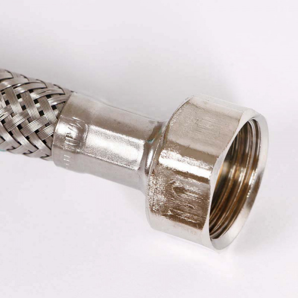 Гибкая подводка ВВ 1/2", 120 см, DN 8, оплётка из нерж. стали
