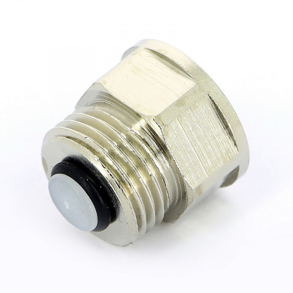 Клапан отсечной для воздухоотводчика 1/2" x 1/2" никелир.