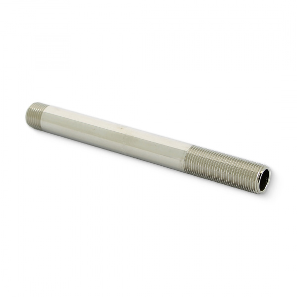 Сгон 1/2" х 200 мм, никелированный