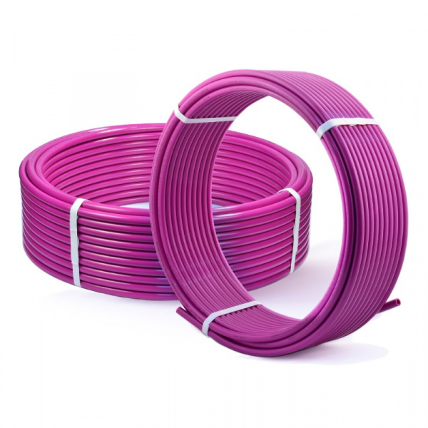 Труба PE-Xa/EVOH RAUTITAN Pink+ 25 х 3.5, 50 м, лиловая