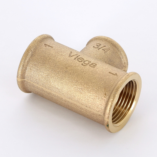 Тройник В 1" x 3/4" x 1" бронза