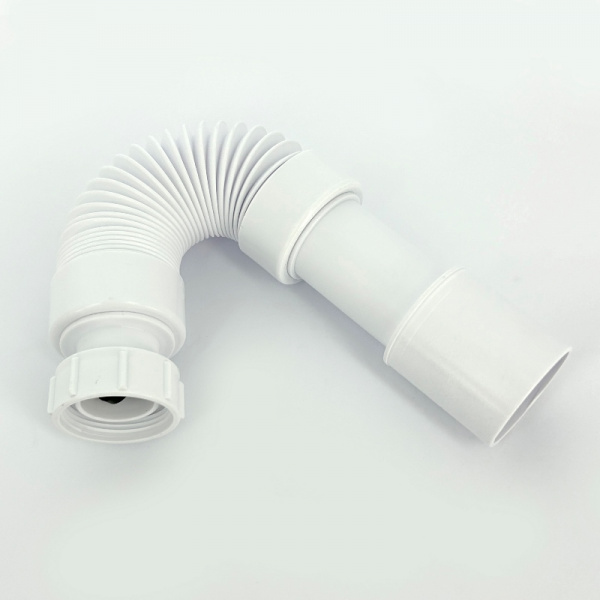 Труба гофрированная L=255-300 мм, 50 мм, вход 1 1/4", выход 40/50 мм