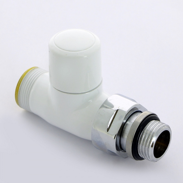 Вентиль обратный НН 1/2" х М24 х 19 цвет белый, New-Smart