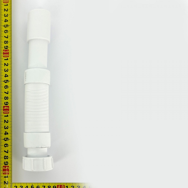 Труба гофрированная L=250-450 мм, вход 1 1/4", выход 32/40 мм