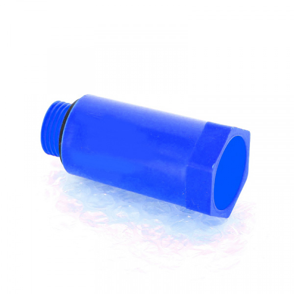 Заглушка монтажная Н 1/2" с прокладкой O-Ring, синяя