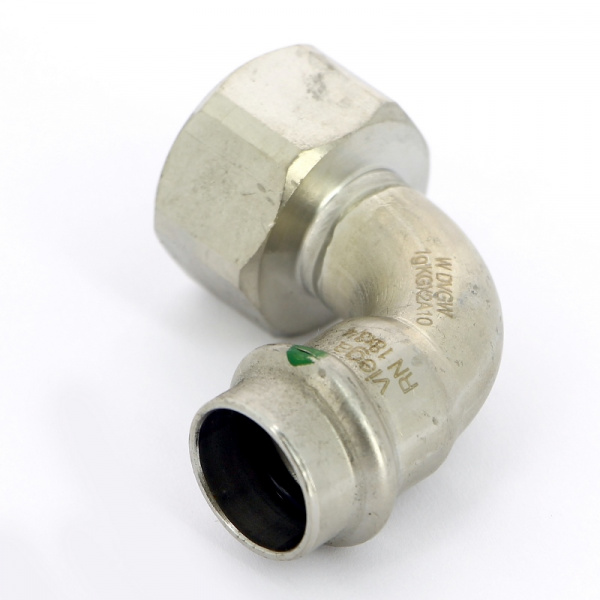 Отвод пресс-В 18х3/4' нерж.сталь Sanpress Inox SC-Contur