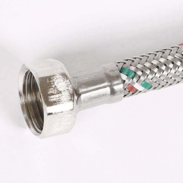 Гибкая подводка ВВ 1/2", 180 см, DN 8, оплётка из нерж. стали