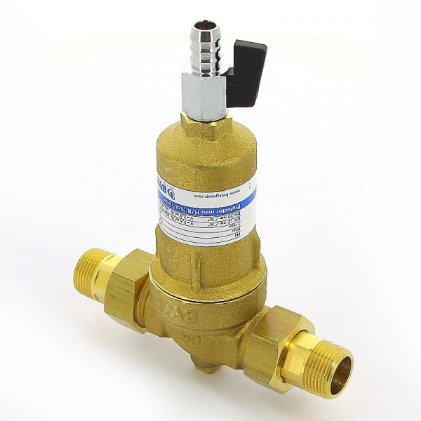 Фильтр промывной Protector mini 3/4" 100 мкм, латунная колба
