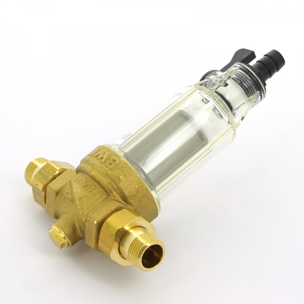Фильтр промывной Protector mini 1/2" 100 мкм для х/в, пластик. колба