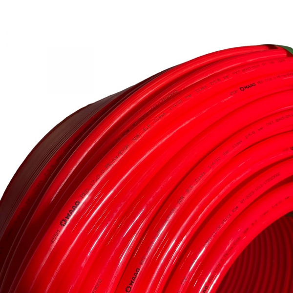 Труба из сшитого полиэтилена WAAG Red DN17 x 2,0, PN 6 (бухта 500м), PE-Xa / EVOH, красная