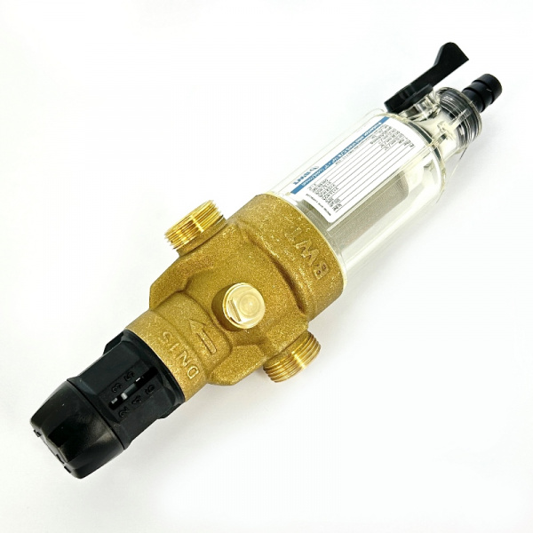 Фильтр промывной Protector mini HWS 1/2" 100 мкм для х/в, пластик. колба