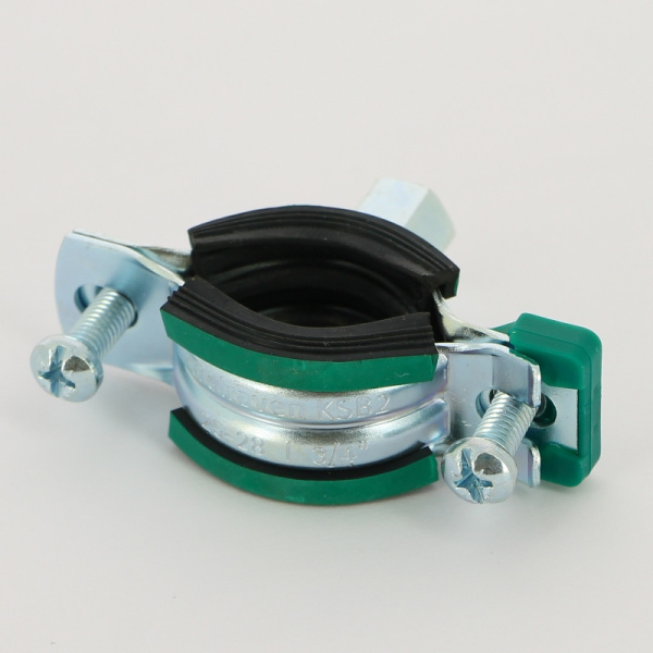 Хомут KSB2 М8/М10 3/4" (25-28 мм) 2-х винт. с уплотн. epdm, быстрый замок
