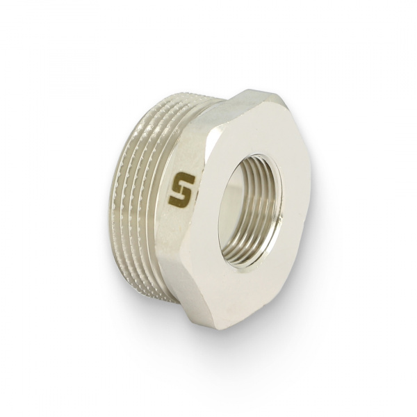 Футорка НВ 1 1/2" x 3/4", никелированная