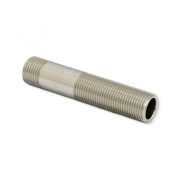 Сгон 1/2" x 100 мм, никелированный