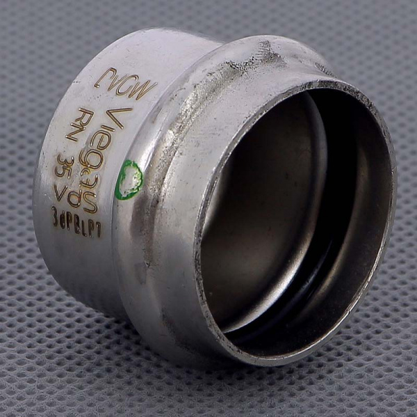 Заглушка пресс 35 нерж.сталь Sanpress Inox SC-Contur