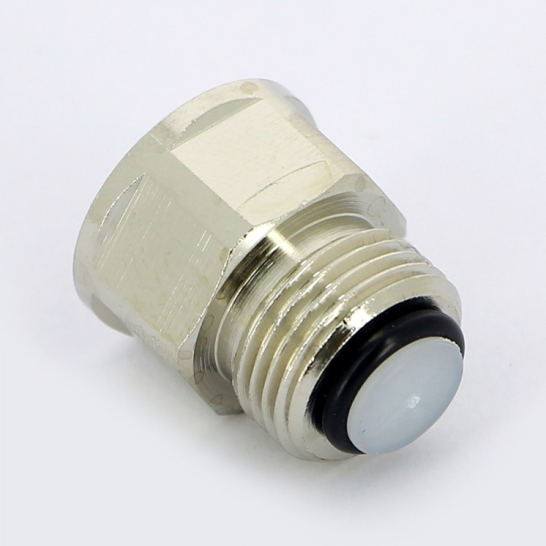 Клапан отсечной для воздухоотводчика 3/8" x 3/8" никелир.