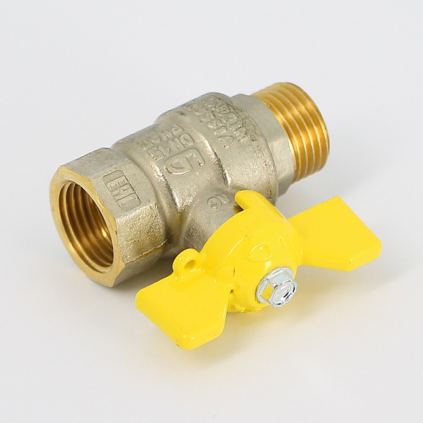 Кран НВ 1/2" газовый Pride, стандартный проход, бабочка