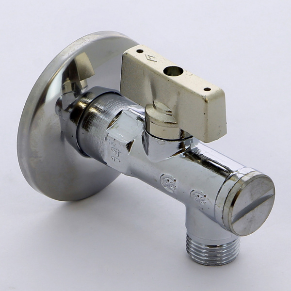 Кран НН 1/2" X 3/8" для бачков / смесителей, с фильтром и розеткой, MINNESOTA