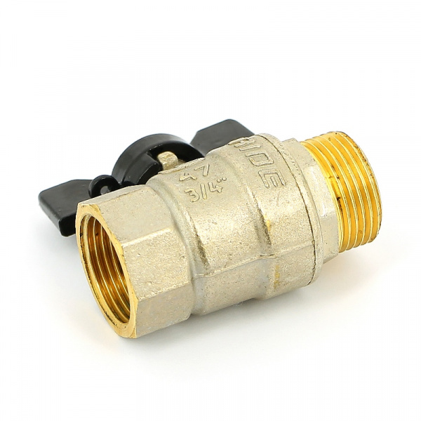 Кран ВВ 1/2" газовый Pride, стандартный проход, бабочка