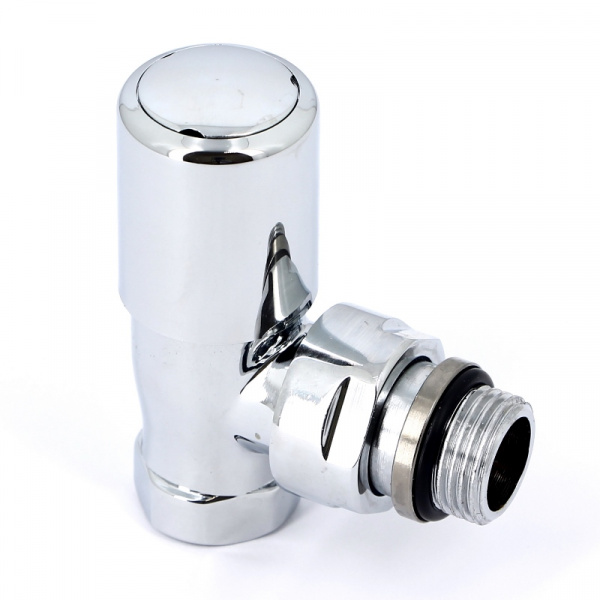 Вентиль ручной угловой НВ 1/2" хромированный, New-Smart