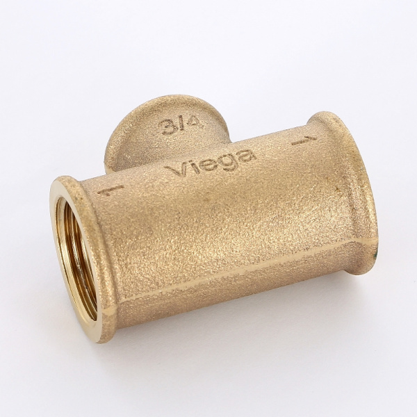 Тройник В 1" x 3/4" x 1" бронза