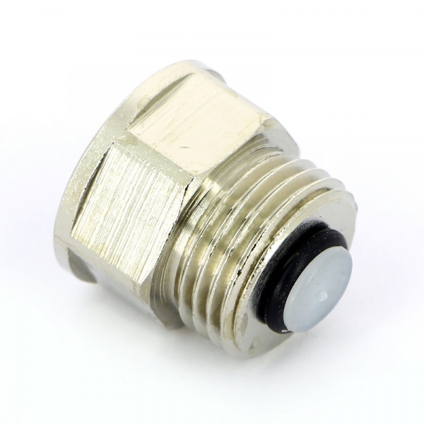 Клапан отсечной для воздухоотводчика 1/2" x 1/2" никелир.