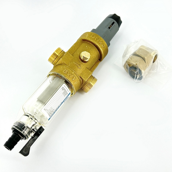 Фильтр промывной Protector mini HWS 3/4" 100 мкм для х/в, пластик. колба