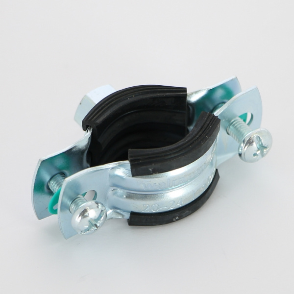 Хомут 2S M8 1/2" (20-24 мм ) 2-х винт. с уплотн. epdm
