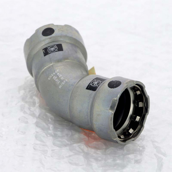 Угол 45' пресс 3/4"  DN20 нелегир. оцинк.сталь Megapress SC-Contur