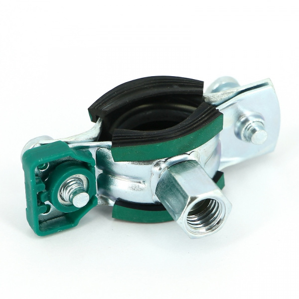 Хомут KSB2 М8/М10 1/2" (20-23 мм) 2-х винт. с уплотн. epdm, быстрый замок