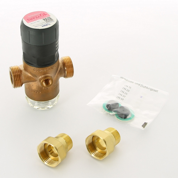 Редуктор давления 3/4" 1.5-7 бар PN16 D1 Red бронза, для х/в, пластик. колба, с разъем. соед